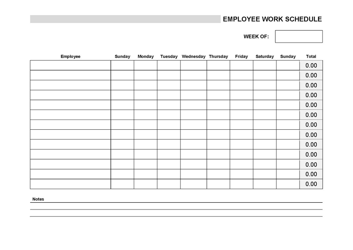employee-work-schedule-template-fillable-work-schedule-employee