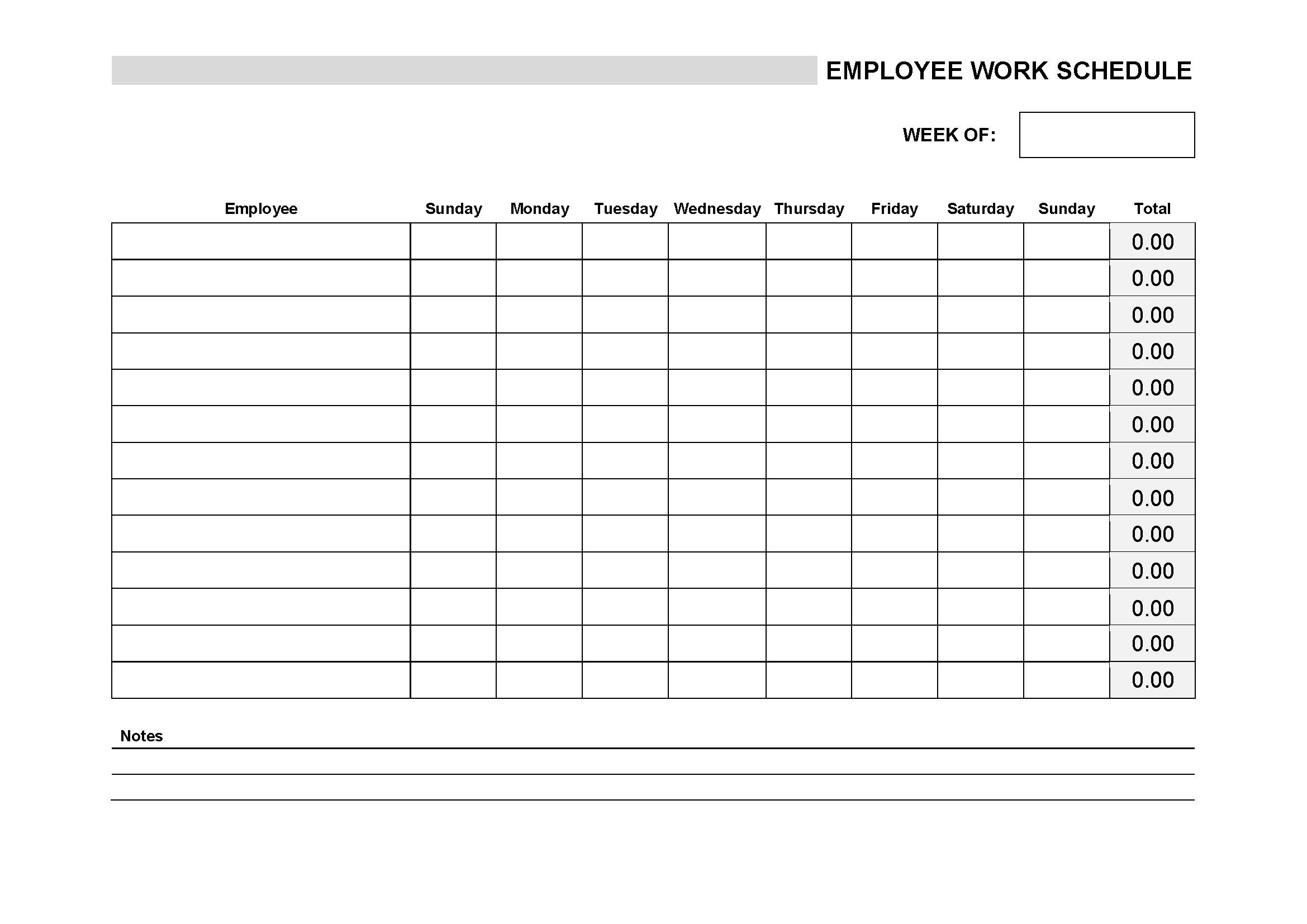 employee-work-schedule-template-fillable-work-schedule-employee