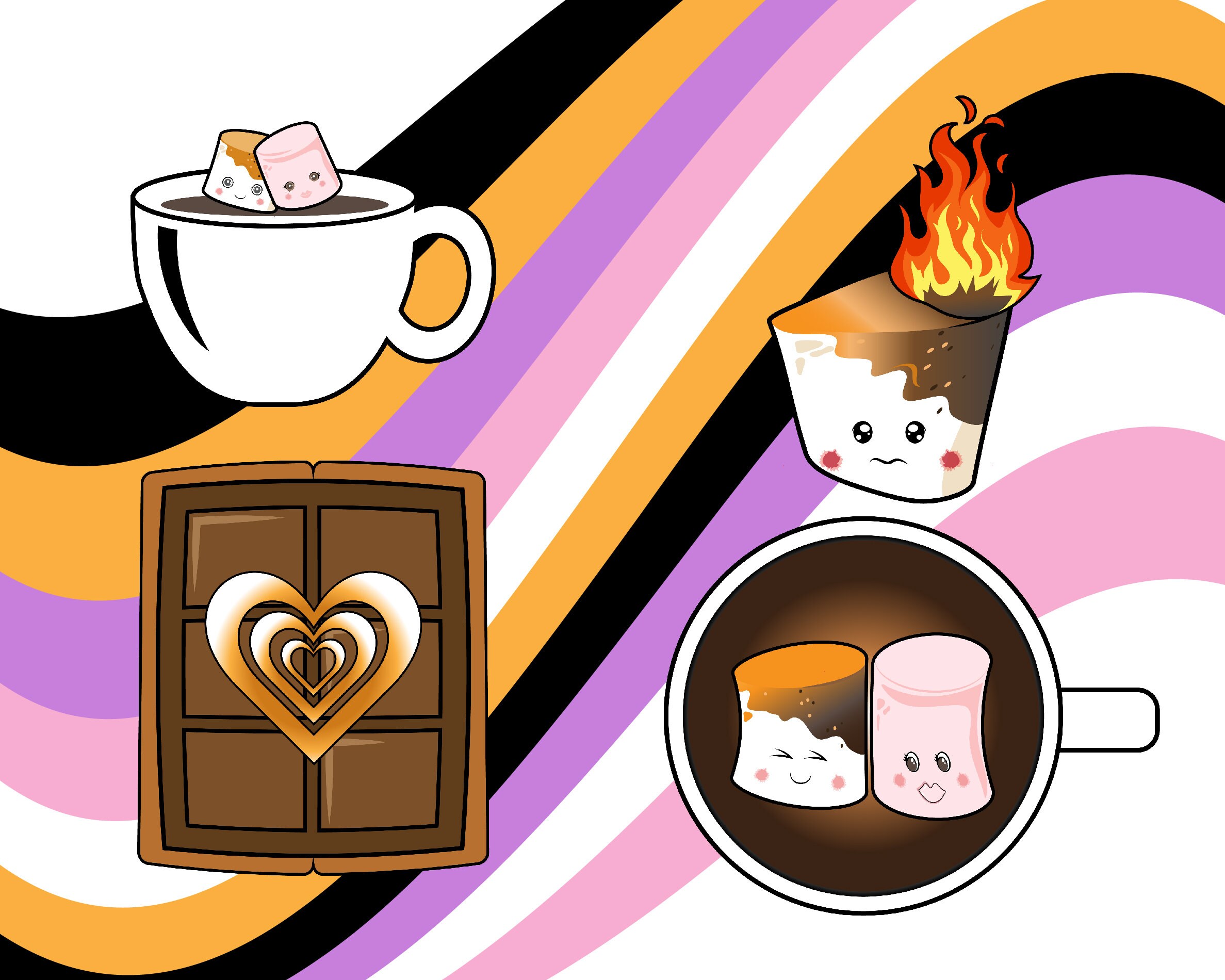 Marshmallow Face Svg / Marshmallow Svg / Marshmallow Png / Cute