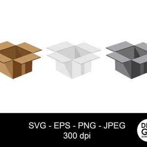 Moving box svg / shipping box svg / gift box clipart
