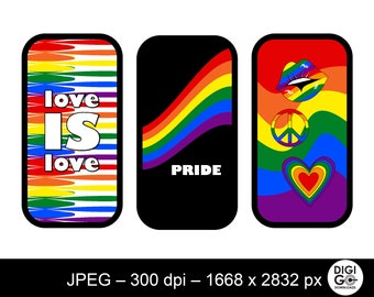 Fondo de pantalla del teléfono / fondo de pantalla del iphone / fondo de pantalla del orgullo / fondo del orgullo / fondo de pantalla del teléfono del orgullo / fondo de pantalla digital / fondo del arco iris