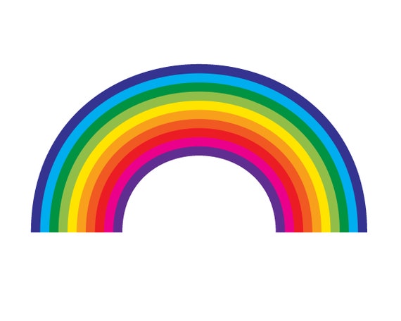 Rainbow Svg / Rainbow Clipart / Rainbow Vector / Rainbow With