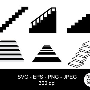 Stairs svg / staircase svg / stairs clipart / staircase eps / stairs png / steps svg