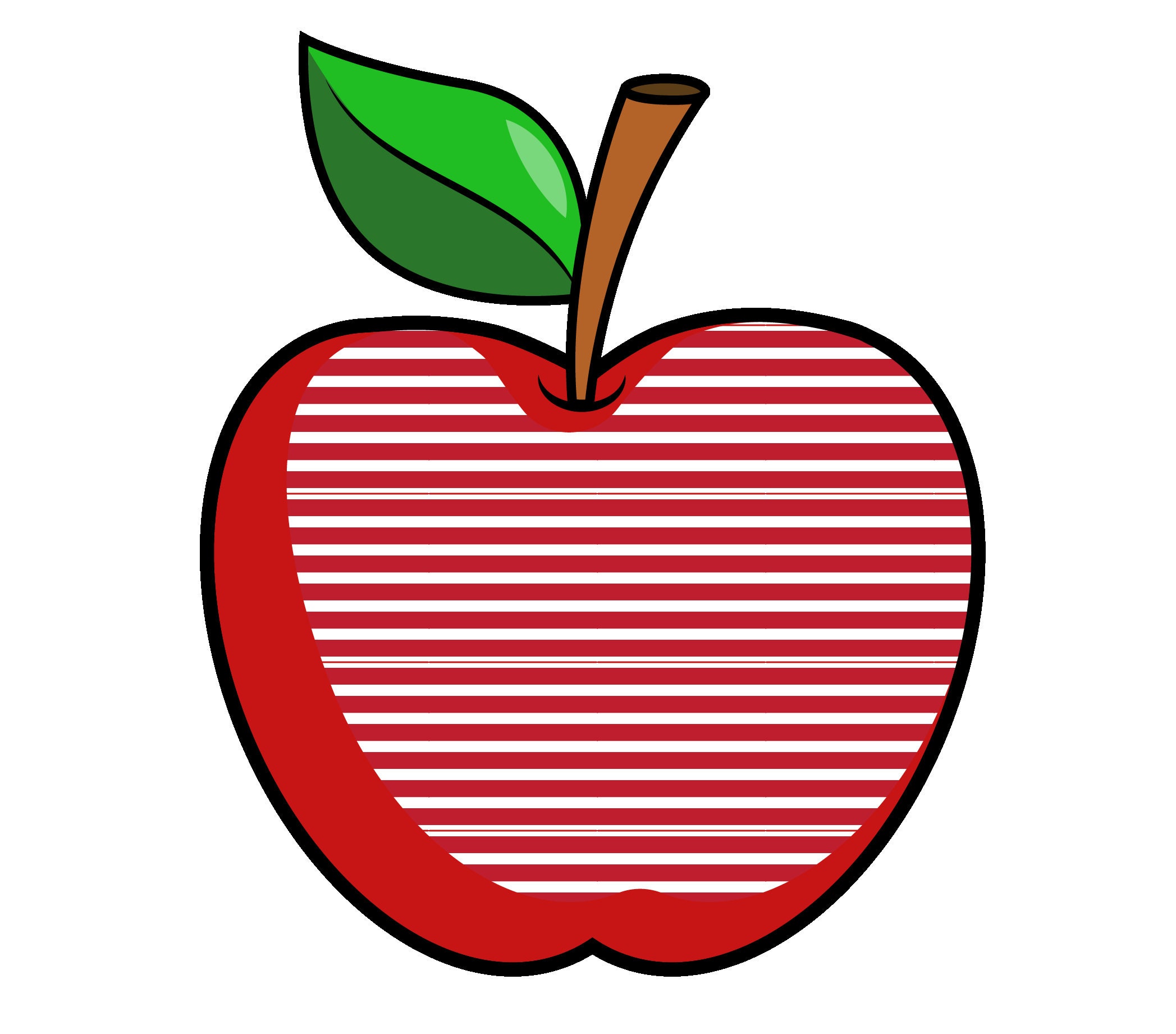 Apple Svg / Apple Clipart / School Svg / Fillable Apple / Teacher Svg