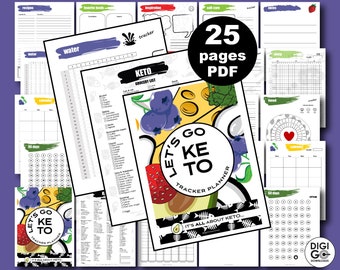 Keto grocery list / Keto food list / Keto printable / Keto tracker / Keto diet planner / Keto meal planner / Keto snacks / Keto cheat sheet