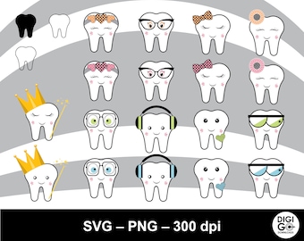 Tooth svg, tooth fairy svg, tooth bundle, dental svg, cute teeth svg, kids teeth svg, teeth svg, dentist svg, tooth fairy clipart, tooth png
