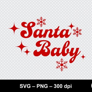 Santa baby svg / santa svg / santa baby png / retro christmas svg / retro santa baby at svg / santa baby / santa baby retro png