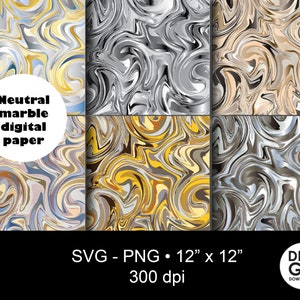 Digitales Marmorpapier / neutraler Marmorhintergrund / digitales Marmorpapier / flüssige Marmormuster / Marmortextur / neutrale Marmormuster