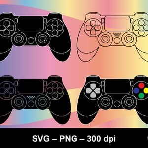 Controlador de videojuegos svg, controlador de juegos svg, videojuego svg, consola svg, juegos svg, gamer svg, control inalámbrico svg, controlador de pc