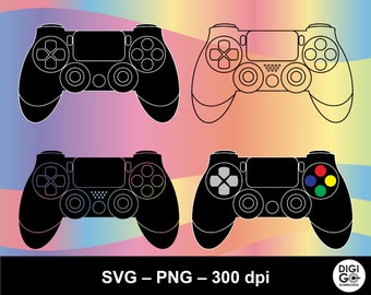 Videospelskontroll svg, spelkontroll svg, videospel svg, konsol svg, spel svg, gamer svg, trådlös kontroll svg, PC-kontroll