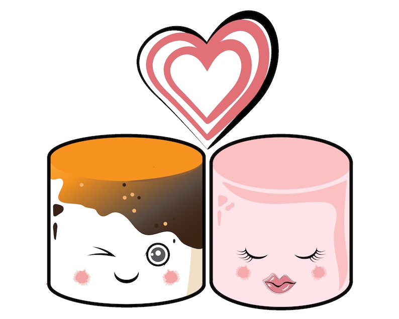 Marshmallow Face Svg / Marshmallow Svg / Marshmallow Png / Cute