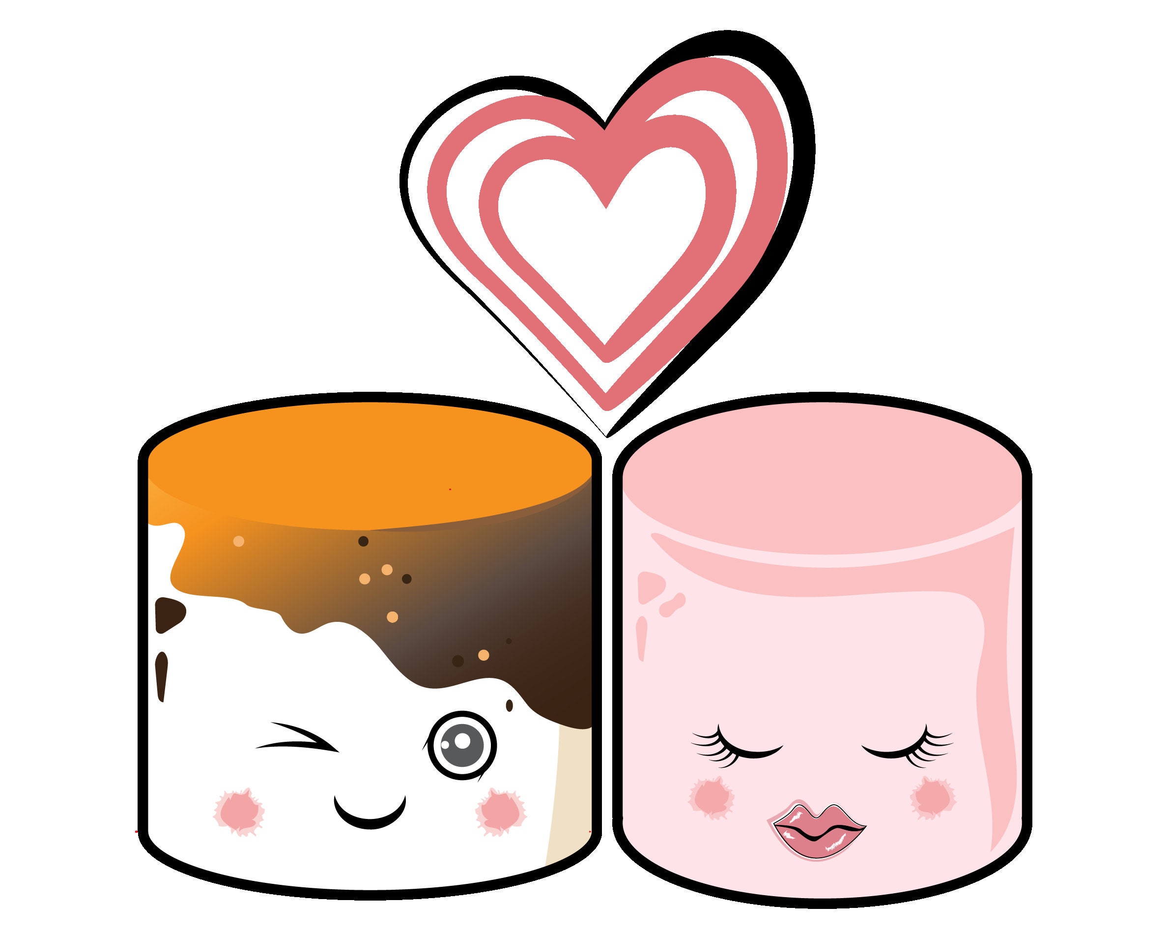 Marshmallow Face Svg / Marshmallow Svg / Marshmallow Png / Cute