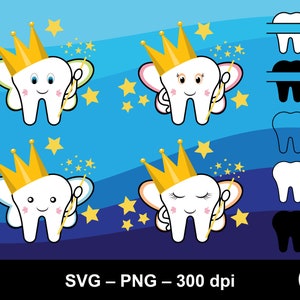 Tooth fairy svg, tooth fairy png, tooth fairy clipart, tooth bundle svg, teeth svg, split monogram tooth svg, cute teeth svg, kids teeth