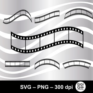 Film strip svg / film svg / movie clipart / Hollywood clipart svg / film png / film strip png / filmstrip png / digital film strip