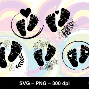 Baby Fußabdruck / Baby Füße svg / Baby Fußabdruck / Baby Fußfüße Clipart / Baby Fuß Fuß / Baby Fuß Fuß