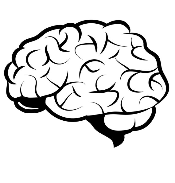 Brain Svg / Brain Clipart / Brain Files / Brain Silhouette / Brain Outline  / Brain Png / Brain Jpeg / Brain Eps - Etsy Finland
