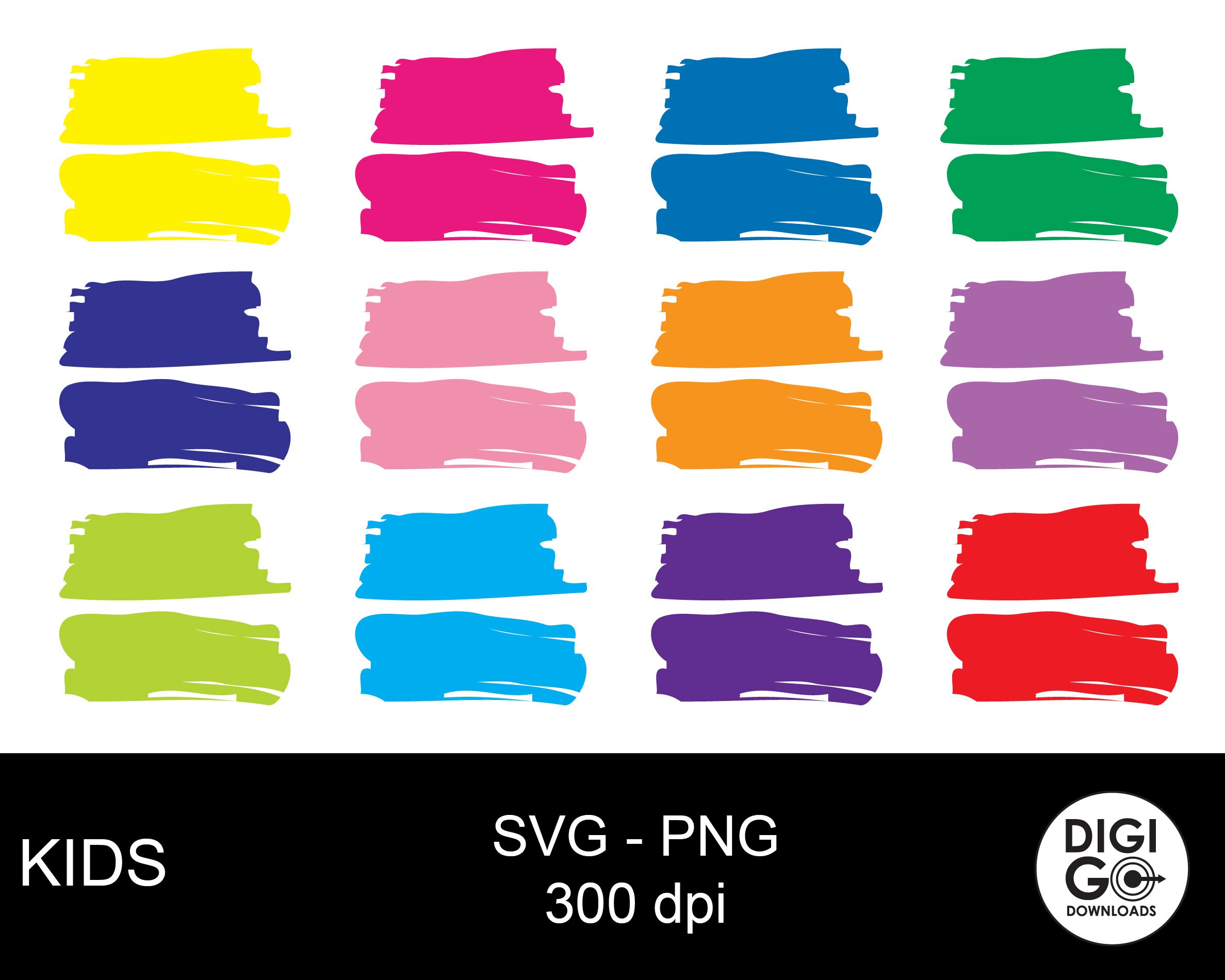 Paint Brush Stroke Svg / Brush Strokes Svg Png / Paint Brush Etsy