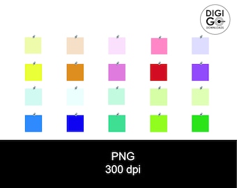 Sticky notes svg / note paper svg / yellow sticky note / sticky notes with pin svg / sticky notes png