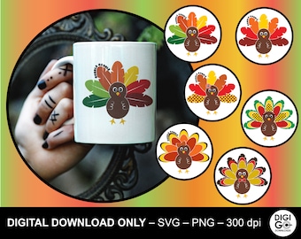 Cute turkeys svg / Thanksgiving turkey svg / baby turkey svg / turkey cut file clipart / Thanksgiving svg / Autumn svg / turkey shirt svg