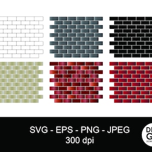 Brick wall svg / bricks svg / brick wall pattern / brick clipart / brick image
