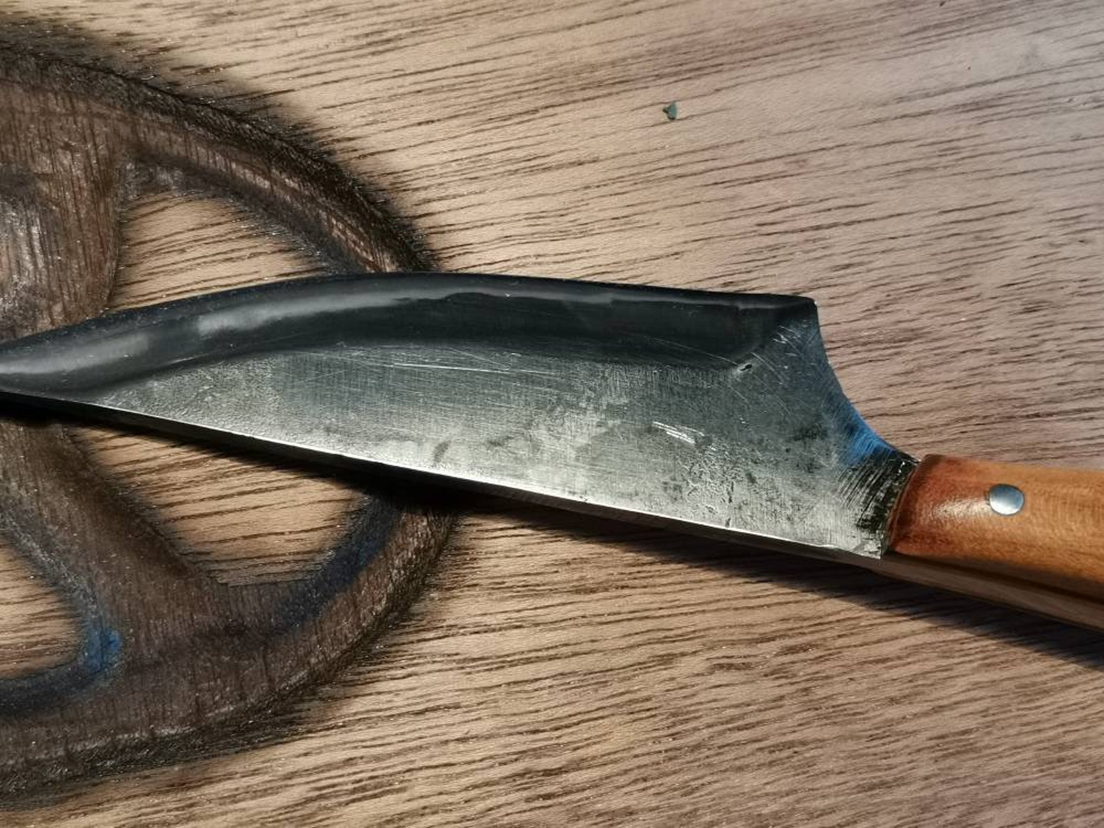 Couteau artisanal forgé main. Brut de forge. | Etsy
