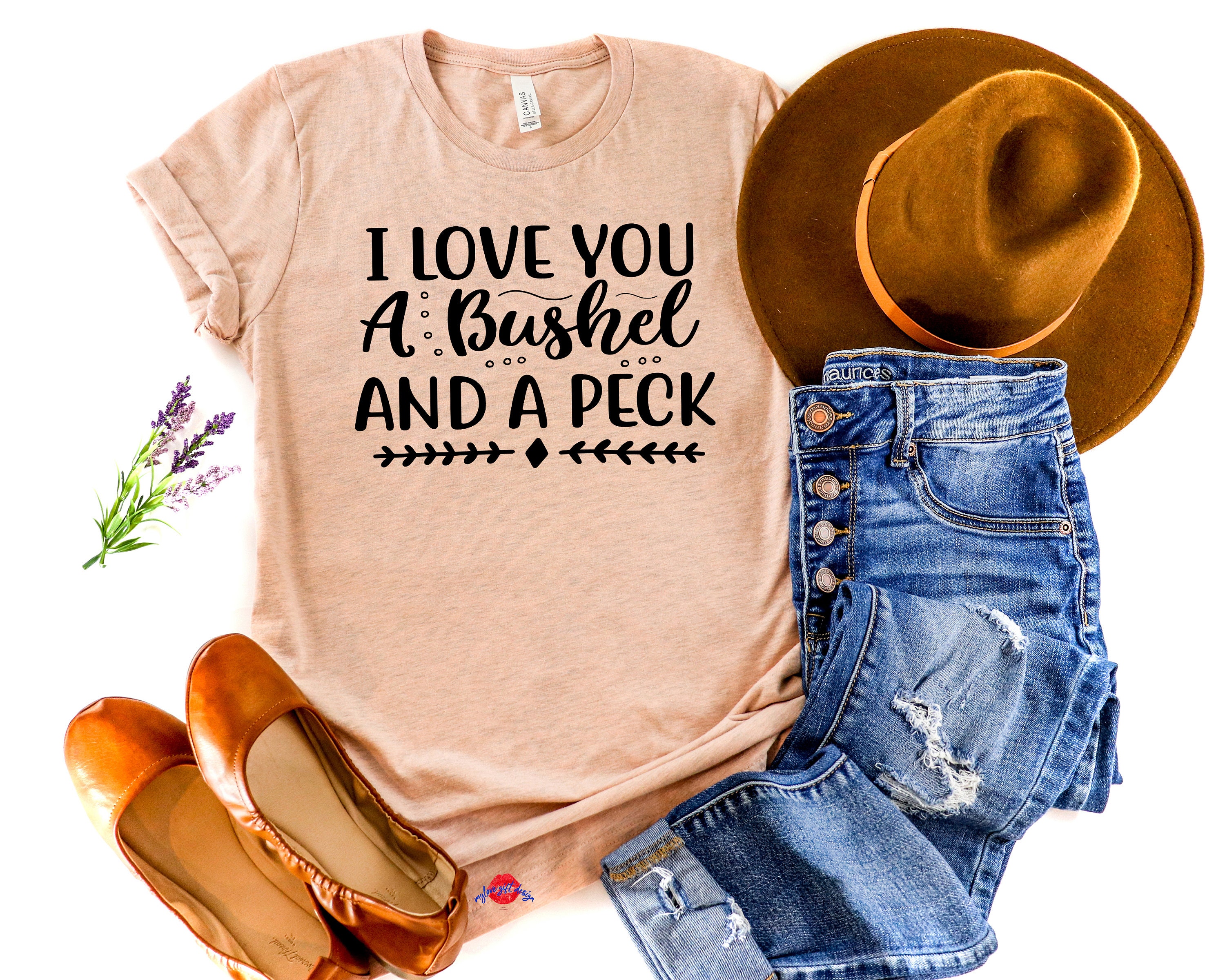 I Love You A Bushel A Peck Shirt Clothing Unisex Sizing Etsy