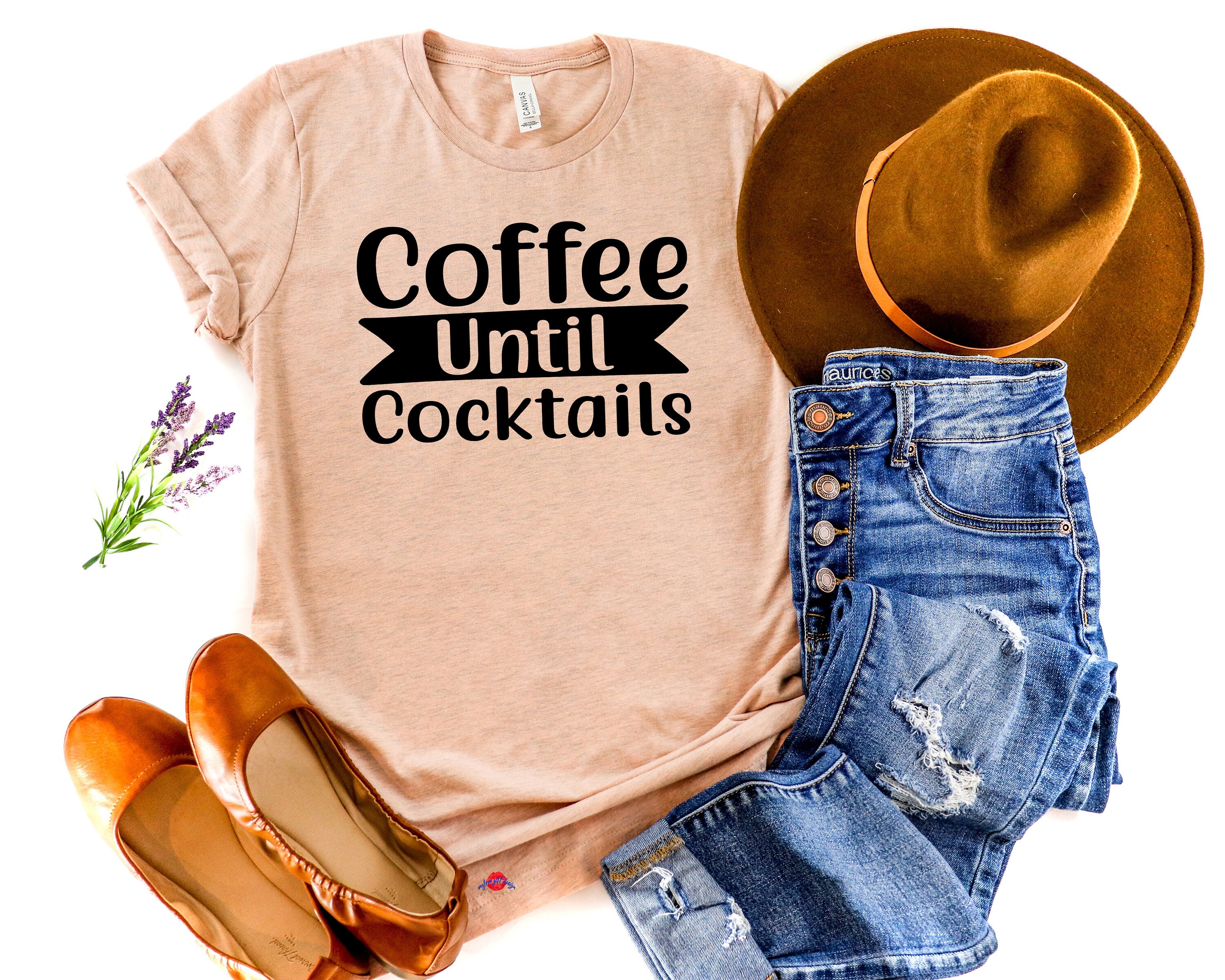 Coffee Until Cocktails Shirt Coffee Quote Shirt Graphic Etsy