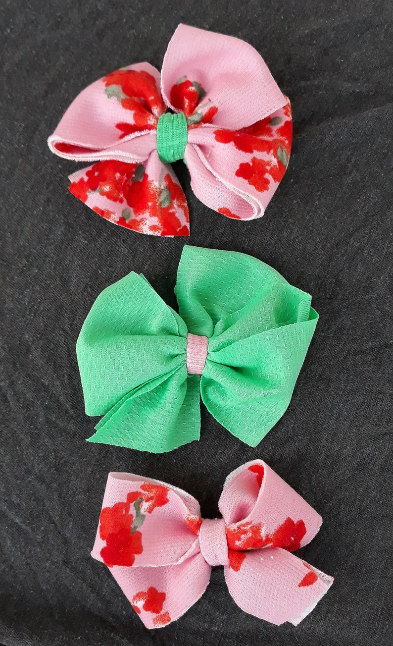 pink bow buy 2 get 1 free Easter hairbow spring hairbow baby headband pack green floral bow Pinwheel Bow 3 pack baby shower gift idea