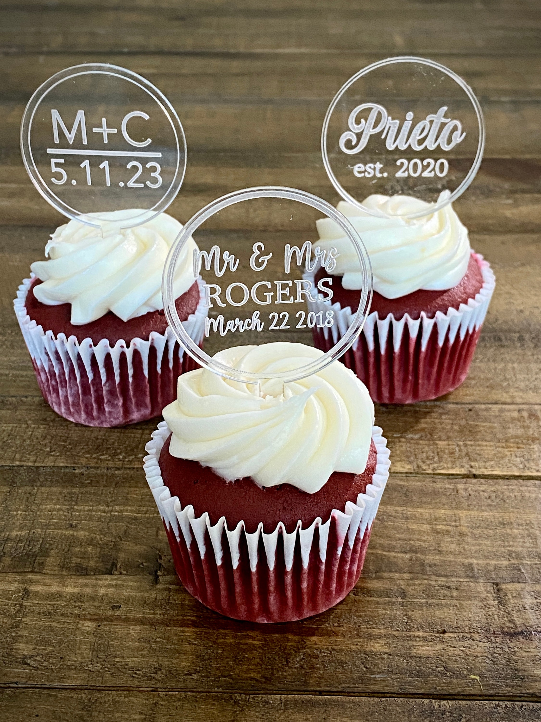 Wedding Cupcake Toppers - Etsy, image size:2250x3000