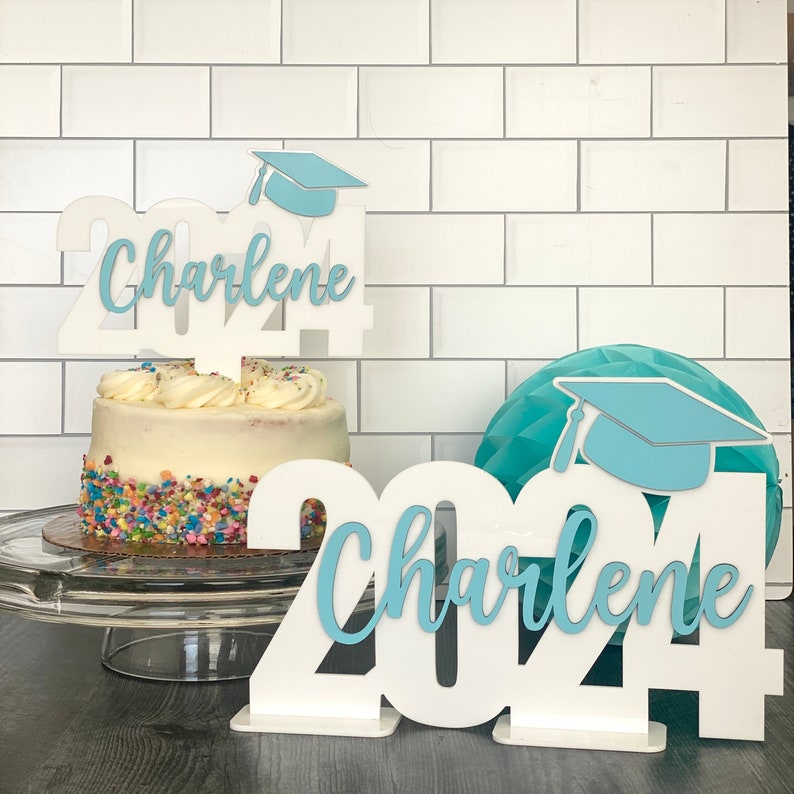 Personalized Class of 2024 Graduation Party Sign. Graduation Decorations 2024. Gift Table Decorations image 7