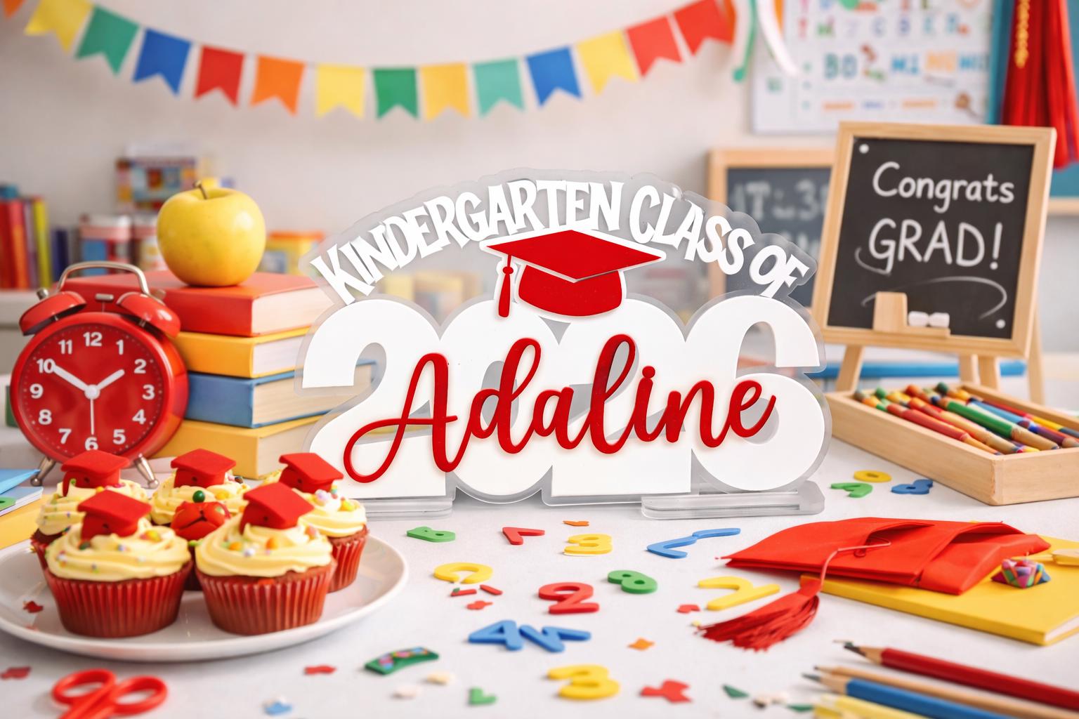 Kinder Graduation Sign Kindergarten Graduation Sign. Photo Prop for Last Day of School ...