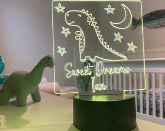 LED Nightlight for Childs Bedroom. Personalized Gift for children