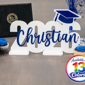 Letrero personalizado para la fiesta de graduación de 2026. Decoraciones de graduación. Banquete para estudiantes de último año.