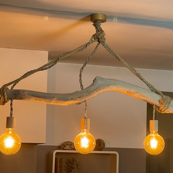 Driftwood chandelier / lighting / interior decoration / lamp