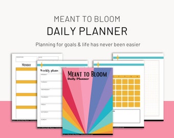Daily Planner: time block, personal growth, goals, wellness
