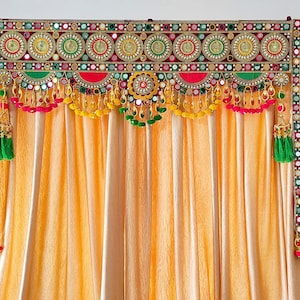 Handmade Door Hanging/Bandarwal/Toran for Door, Traditional Bandarwal for Door,51" inch Length, Multicolour, Medium