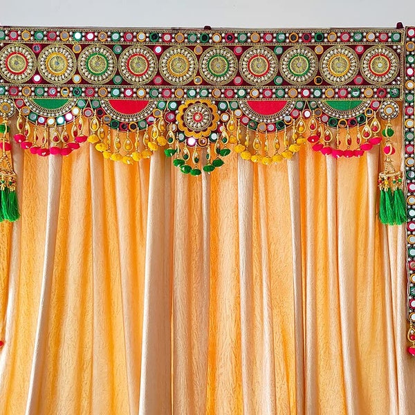 Handmade Door Hanging/Bandarwal/Toran for Door, Traditional Bandarwal for Door,51" inch Length, Multicolour, Medium