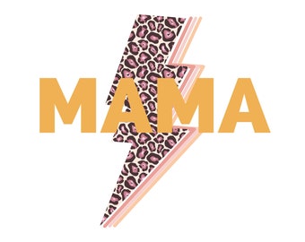 MAMA Lightning Bolt Graphic | Digital Download