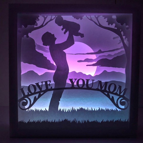 Baby Birth Shadow Box, 3D Customizable Baby, Stats Shadow Box, Custom Name SVG, Files For Cricut and Silhouette