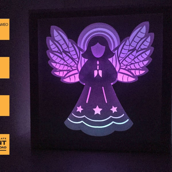 Santa's Cabin Christmas Shadow Box SVG, Paper Cut Light Box, 3D Papercut LightBox SVG File DIY, Cricut, Silhouette