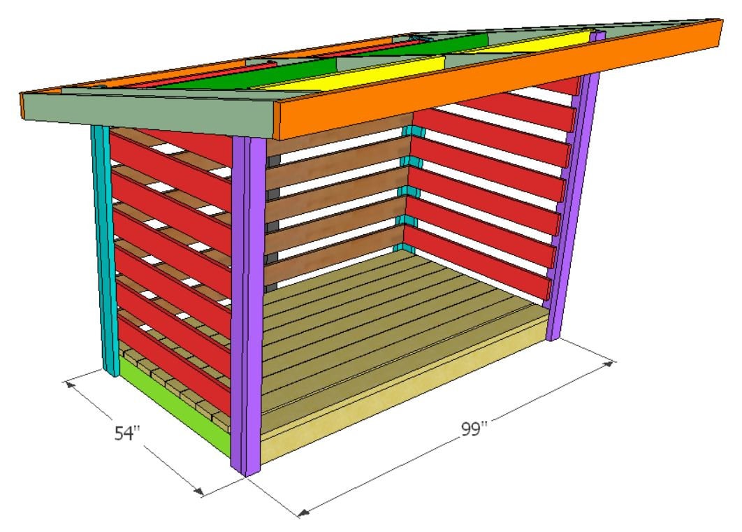 Firewood Storage Shed Plans / One Day Fire Wood Shed Plans - Etsy