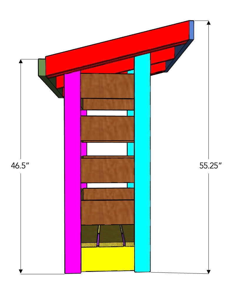 Small Firewood Storage Shed Plans / Fire Pit Wood Storage Etsy