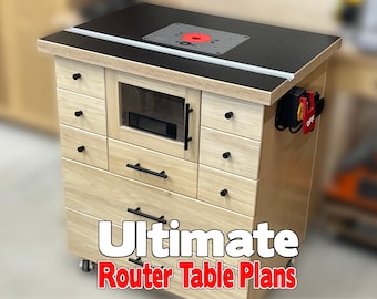 DIY Router Table Plans With 3D Printer Upgrade files / Custom Router Table Step-by-Step Plans