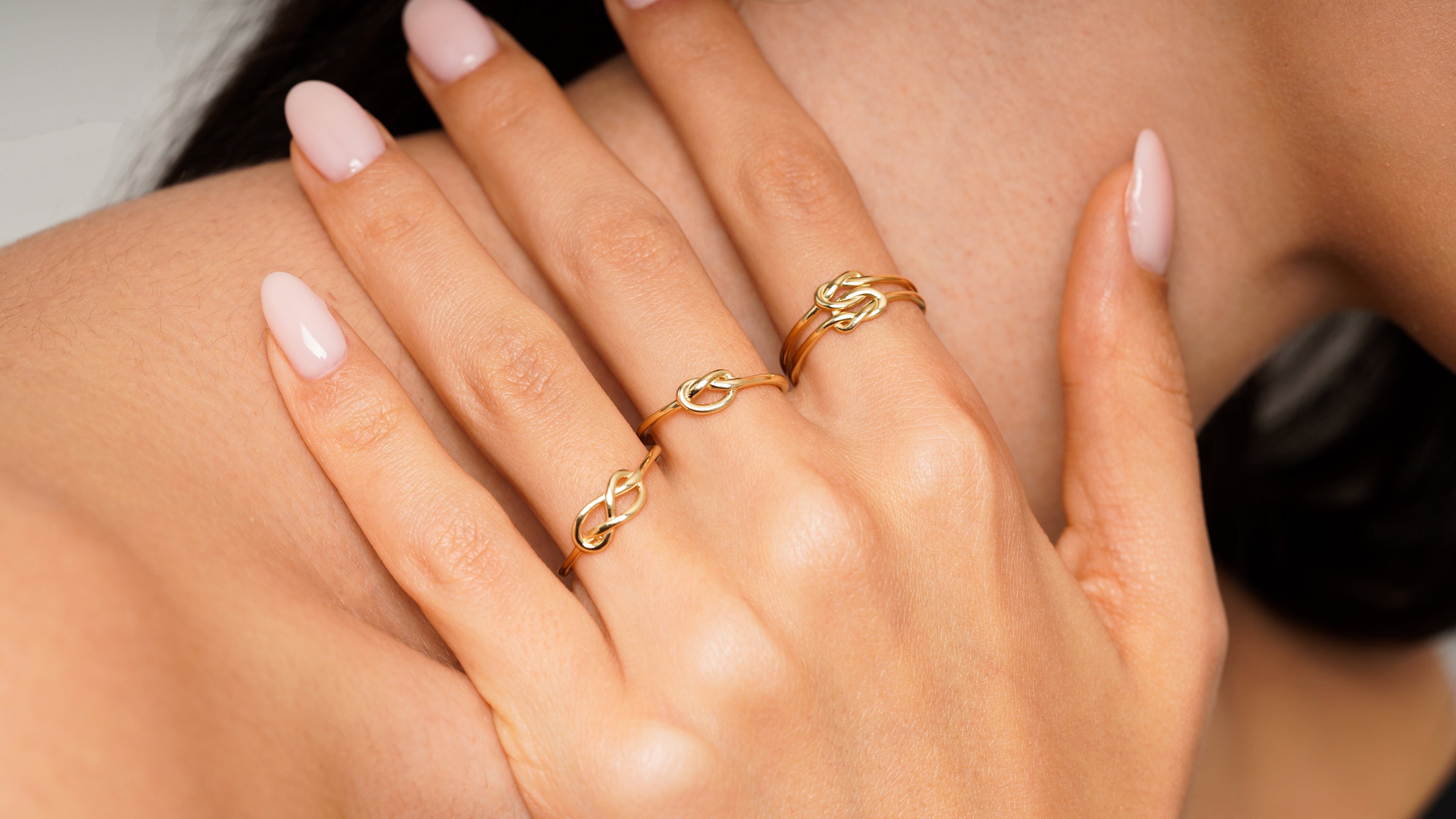 Knot Gold Ring/14k Gold Knot Ring | Etsy
