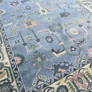 9x12 Oushak Rug, Oushak Rug 9x12, Modern Oushak 8x10, 15x15 Blue Oushak Rug, 10x12 Oushak Rug, Blue Oushak Rug 9x12, Blue Oushak Rug 8x10