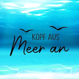 Sticker/Aufkleber Vinyl Kopf aus Meer an