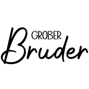 Könnte beinhalten: Schwarz-weißer Kalligraphietext mit der Aufschrift "Großer Bruder".