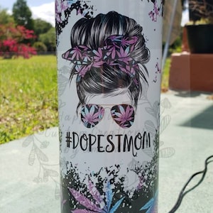 Dopest Mom 20oz Skinny Tumbler