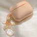 Customized Airpod/Airpod Pro Case with Personalized Letter Initials,  Personalized AirPods case with keychain, cute gift, seashell