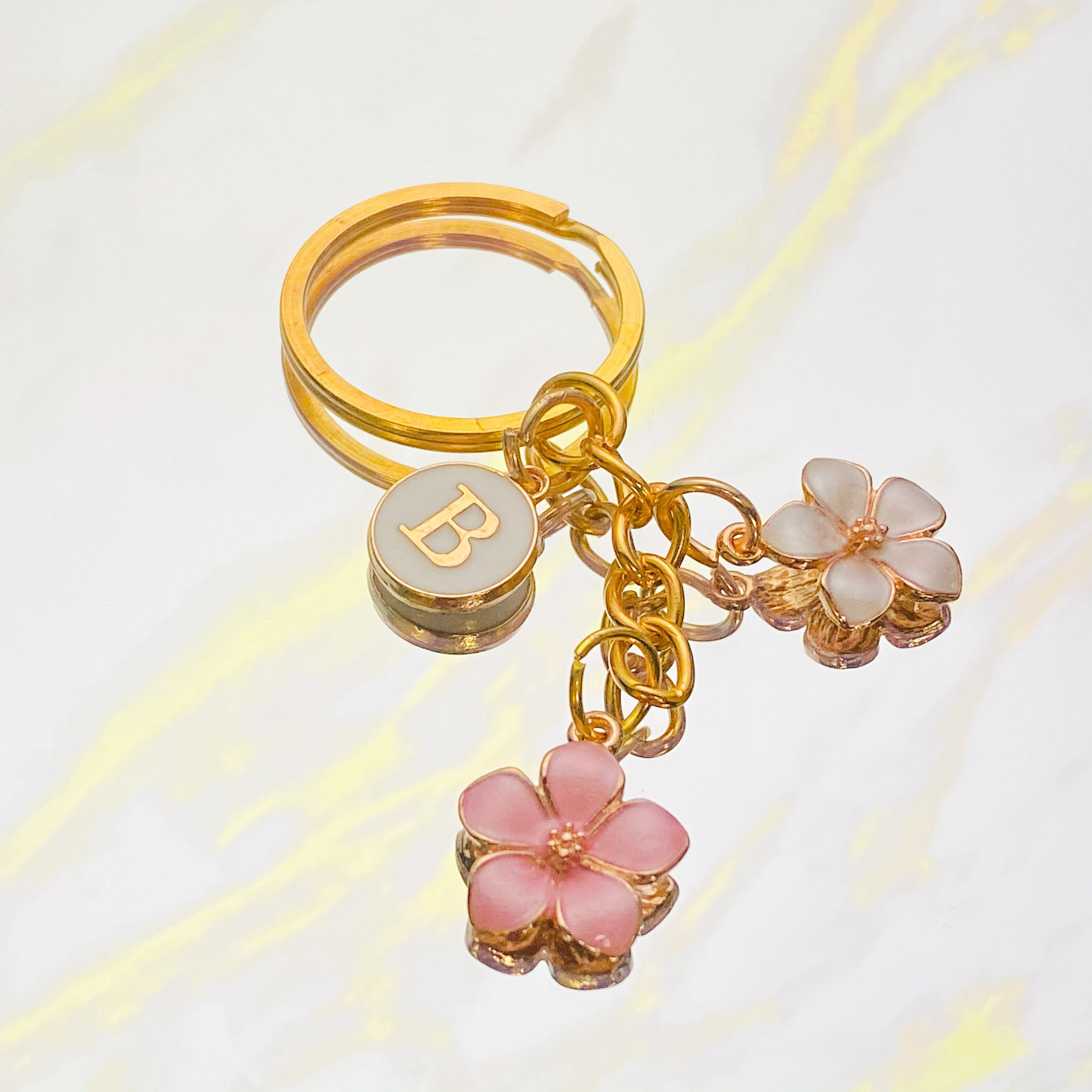 Louis Vuitton Pop Flower Gold Charm Keychain - A World Of Goods